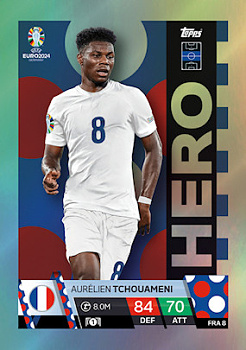 Aurelien Tchouameni France Topps Match Attax EURO 2024 Hero #FRA8